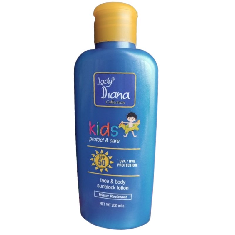 Lady Diana Kids Protect & Care Sunscreen 50SPF 200ml - ShopXonline