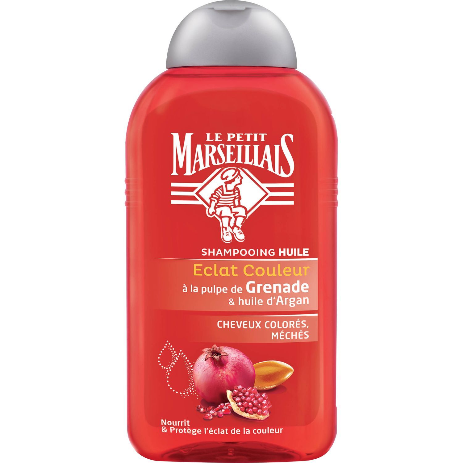 Le Petit Marseillais Eclat Couleur Shampooing Huile de Grenade + Argan 250 ml - ShopXonline