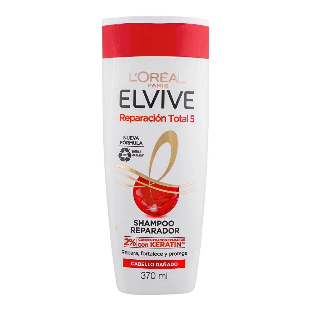 Loreal Elvive Shampoo Total 5 Reparador - 370ml - ShopXonline