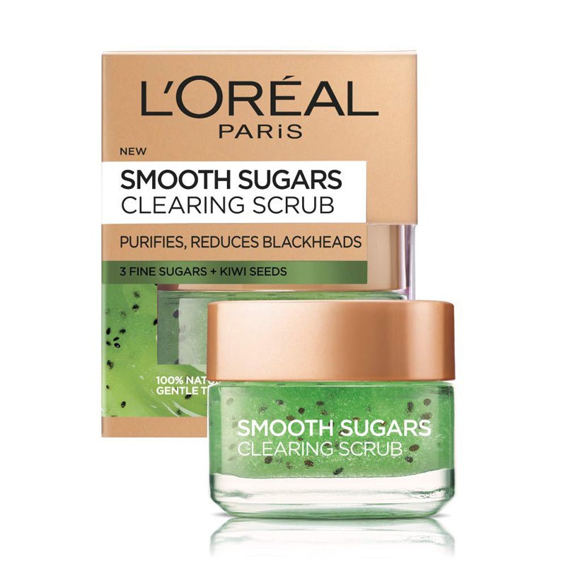 Loreal Kiwi Seeds Smooth Sugar Scrub 50ml - ShopXonline