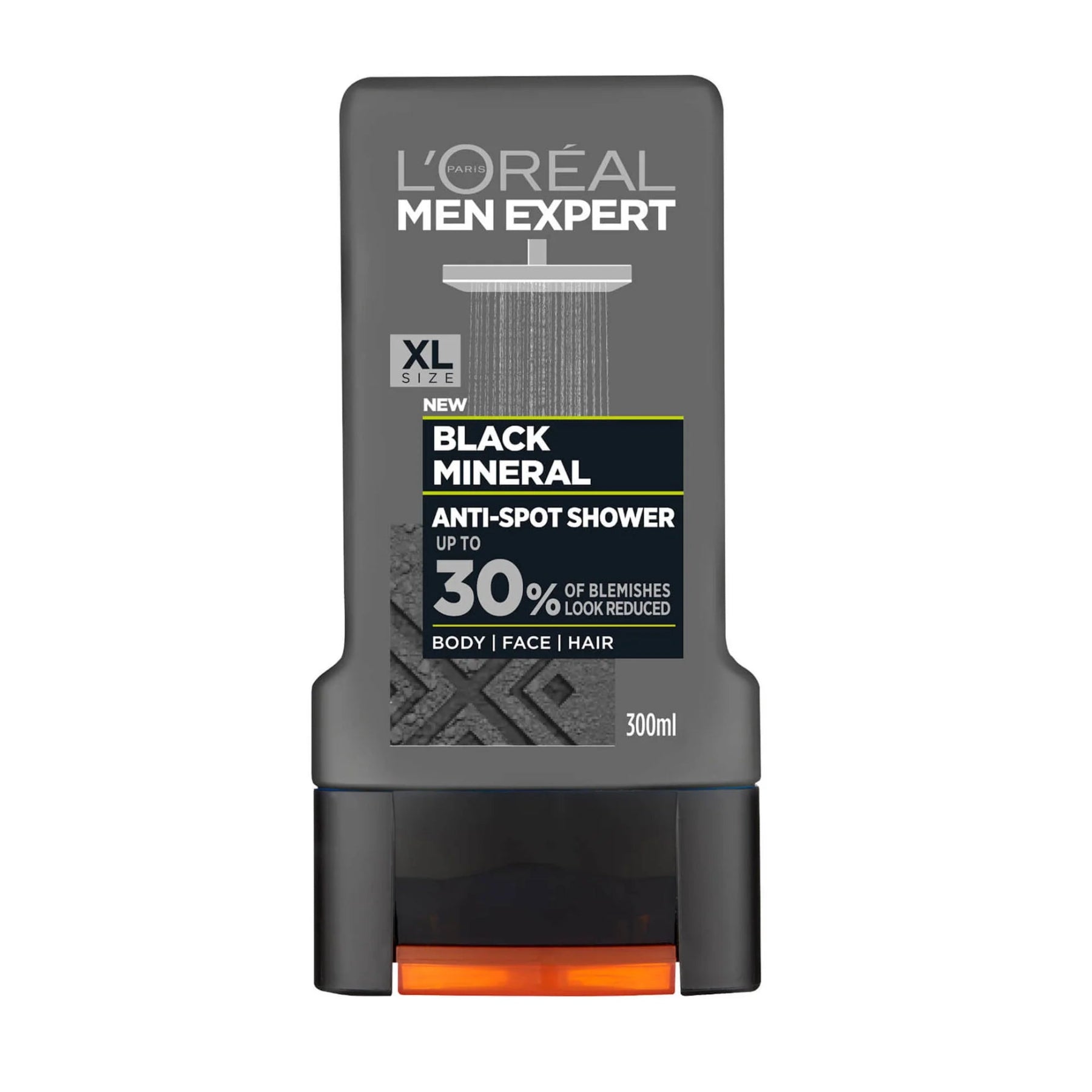 Loreal Men Expert Black Mineral Anti Spot Shower Gel - 300ml - ShopXonline