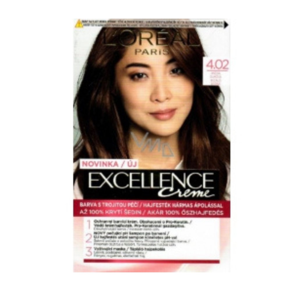 Loreal Paris Excellence Creme Tempting Brunette Color 4.02 - 72ml - ShopXonline