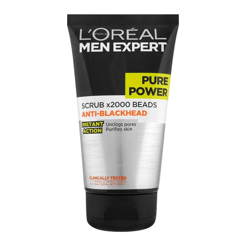 L'Oréal Paris Men Expert Pure Power Anti - Blackhead Beads Scrub - 150ml - ShopXonline