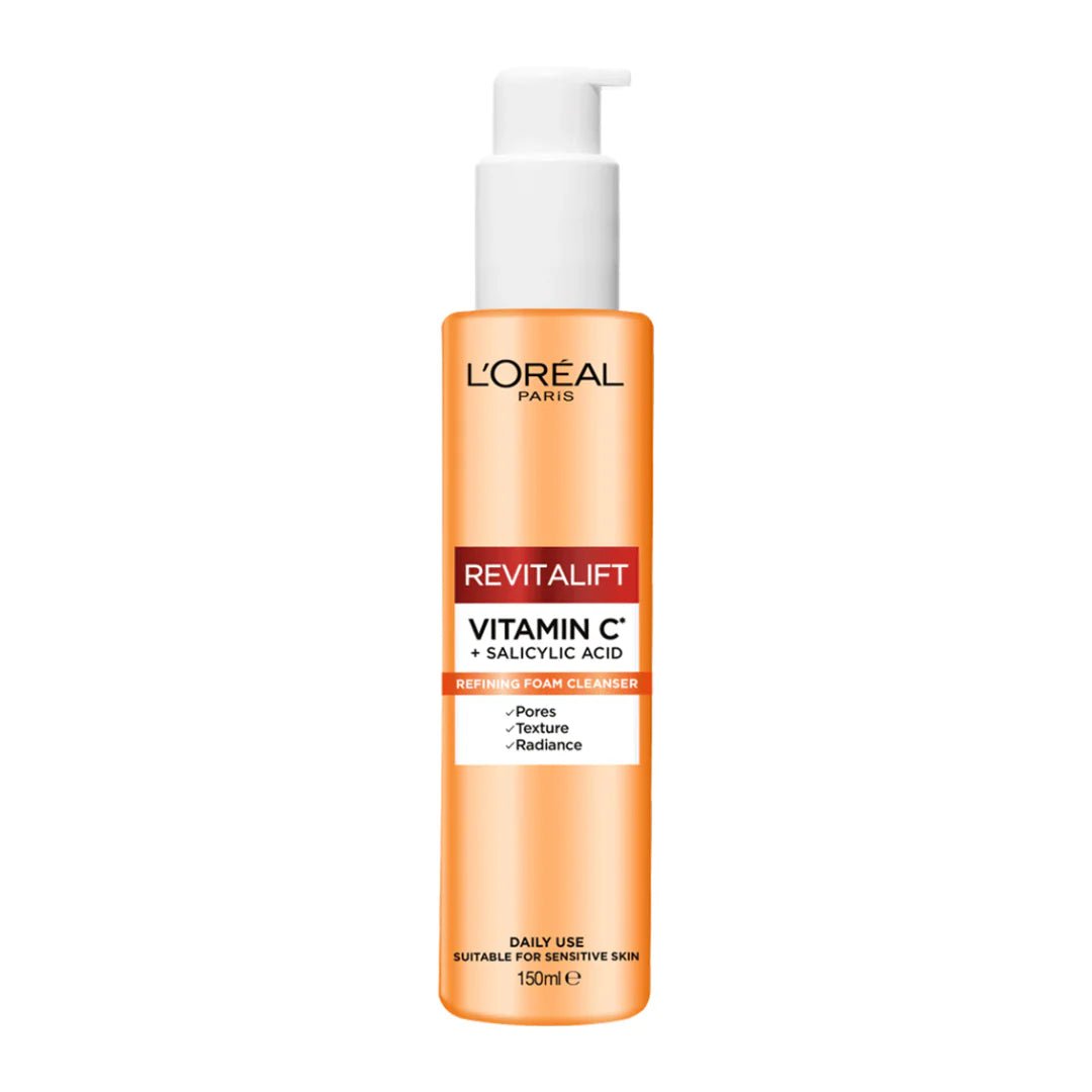 L'Oreal Paris Revitalift Vitamin C + Salicylic Acid Refining Foam Cleanser 150ml - ShopXonline