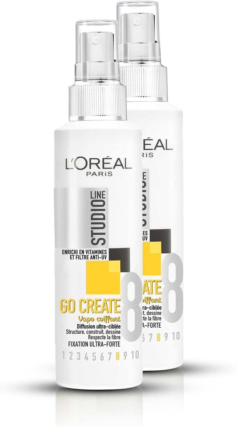 L'Oreal Paris Studio Line Go Create 8 Ultra Strong Hold Hair Spray 150ml - ShopXonline