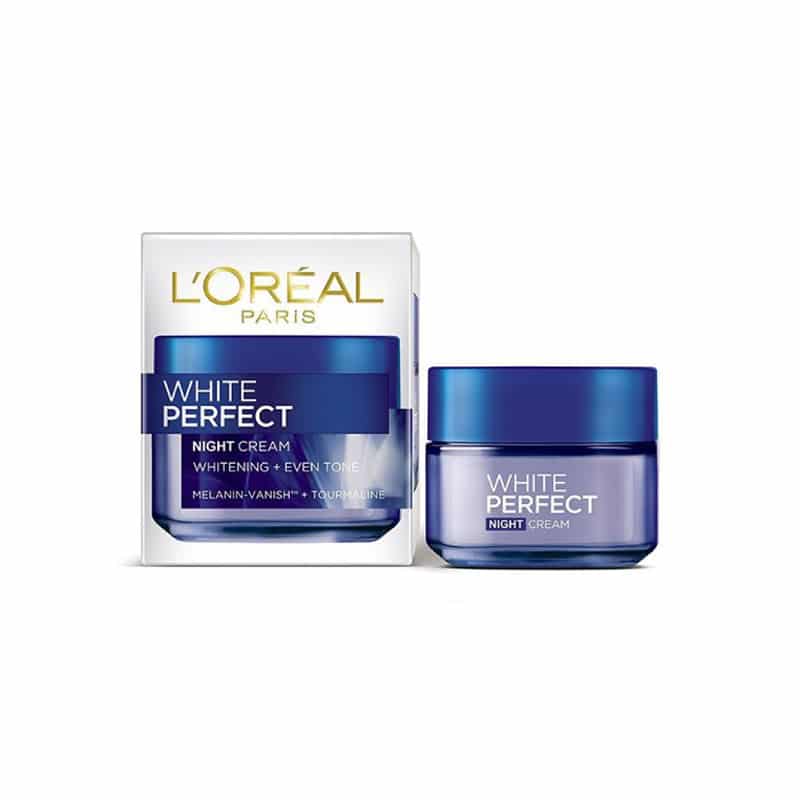 Loreal White Perfect Night Cream Transparent Rosy 50ml - ShopXonline