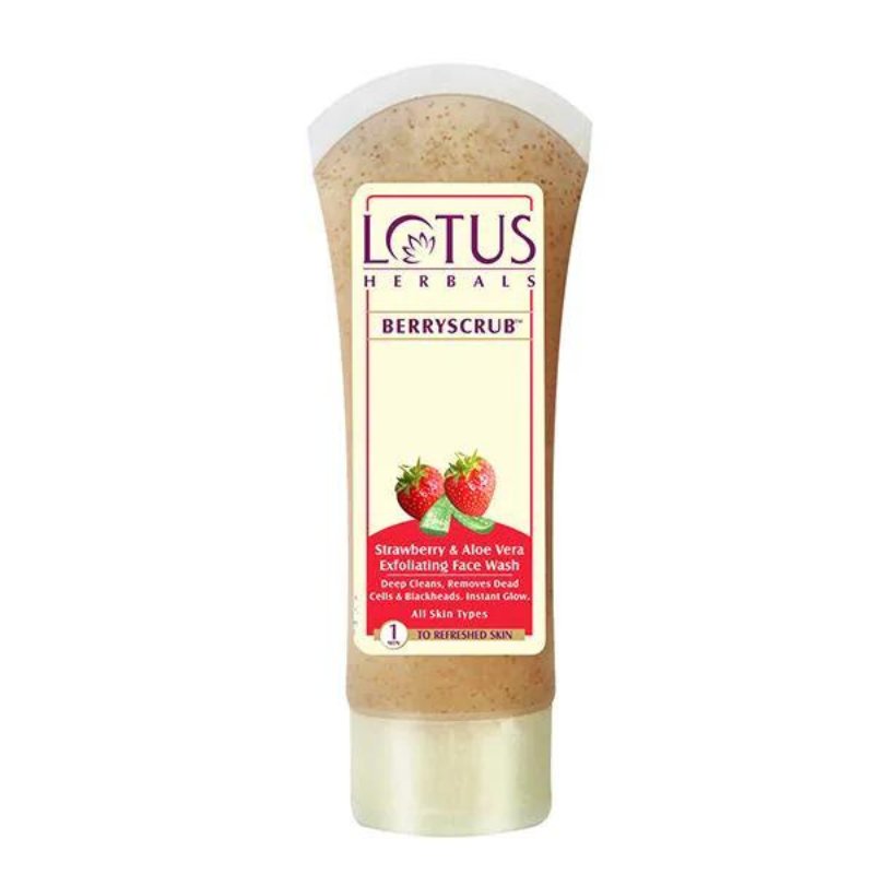 Lotus Herbals Strawberry and Aloe Vera Face Wash - 120g - ShopXonline
