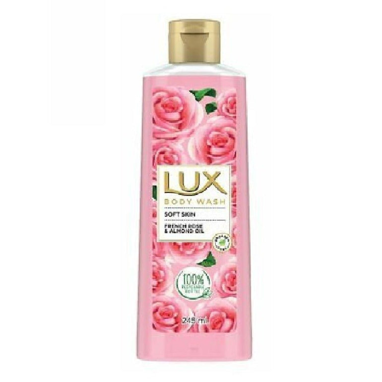 Lux French Rose and Almond Oil Body Wash - 240ml - ShopXonline