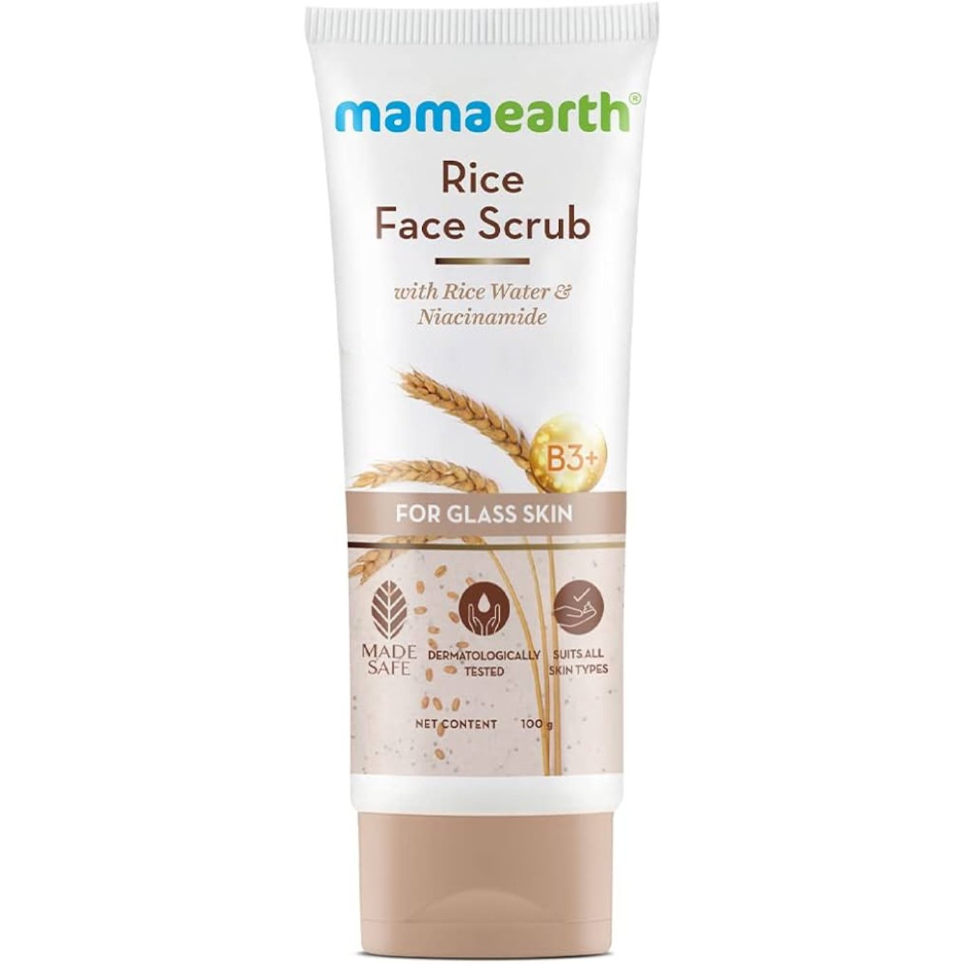 Mama Earth Rice Face Scrub 100g - ShopXonline