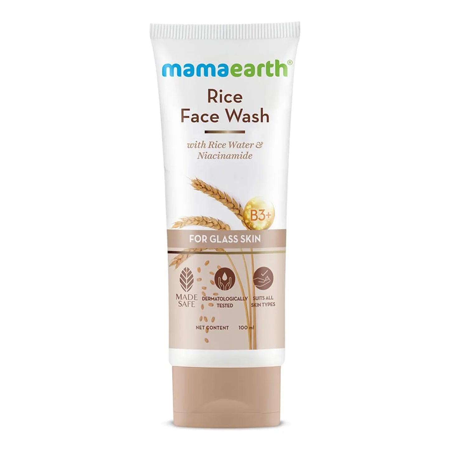 Mama Earth Rice Face Wash - 100ml - ShopXonline