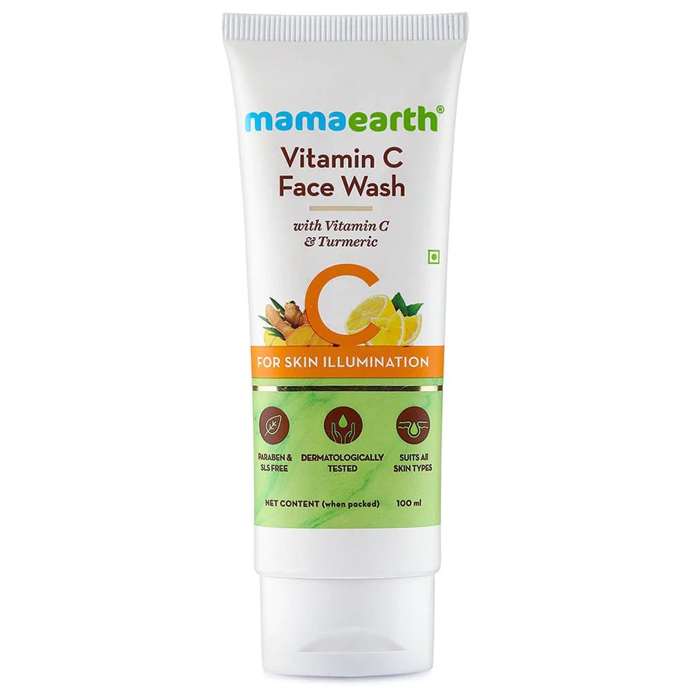 Mama Earth Vitamin C Face Wash - 100ml - ShopXonline