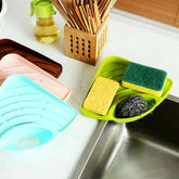 Multipurpose Sink Triangle Shelf Soap and Sponge Holder - ShopXonline