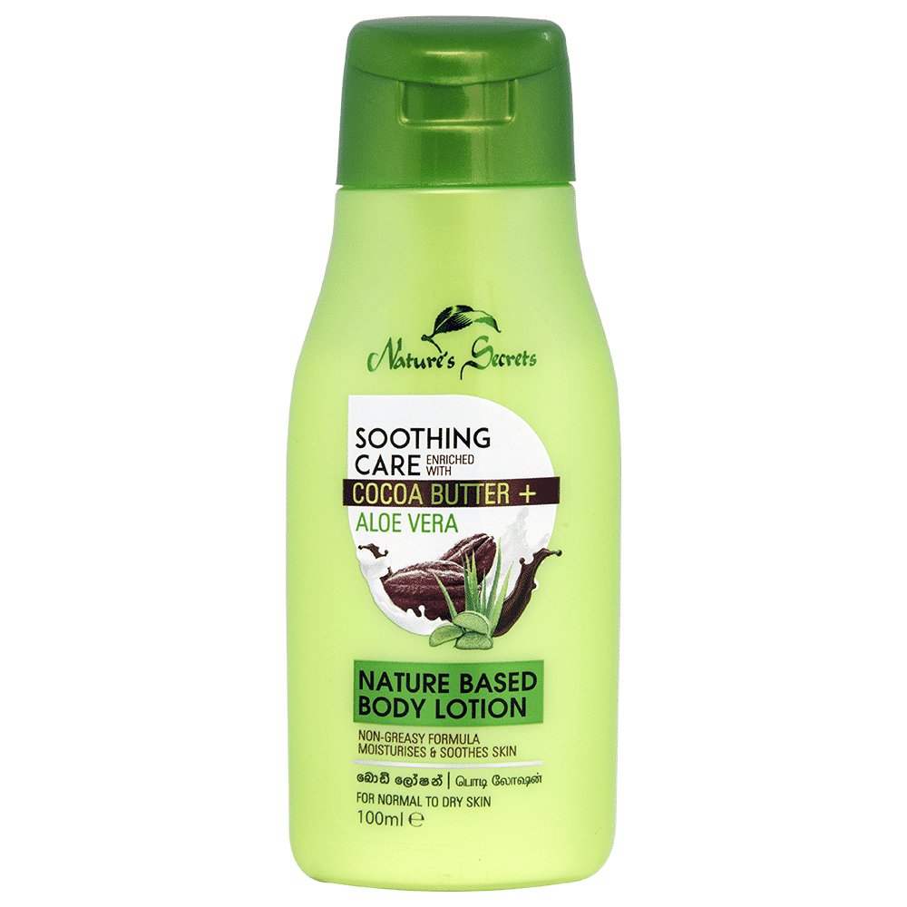 Nature's Secrets Cocoa Butter + Aloe Vera Nature Based Body Lotion - 100ml - ShopXonline