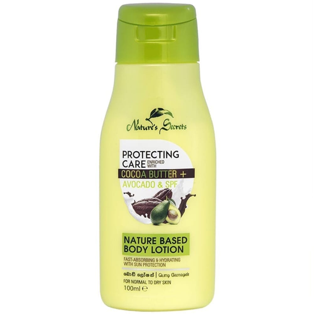 Nature's Secrets Cocoa Butter + Avocado & SPF Nature Based Body Lotion - 100ml - ShopXonline
