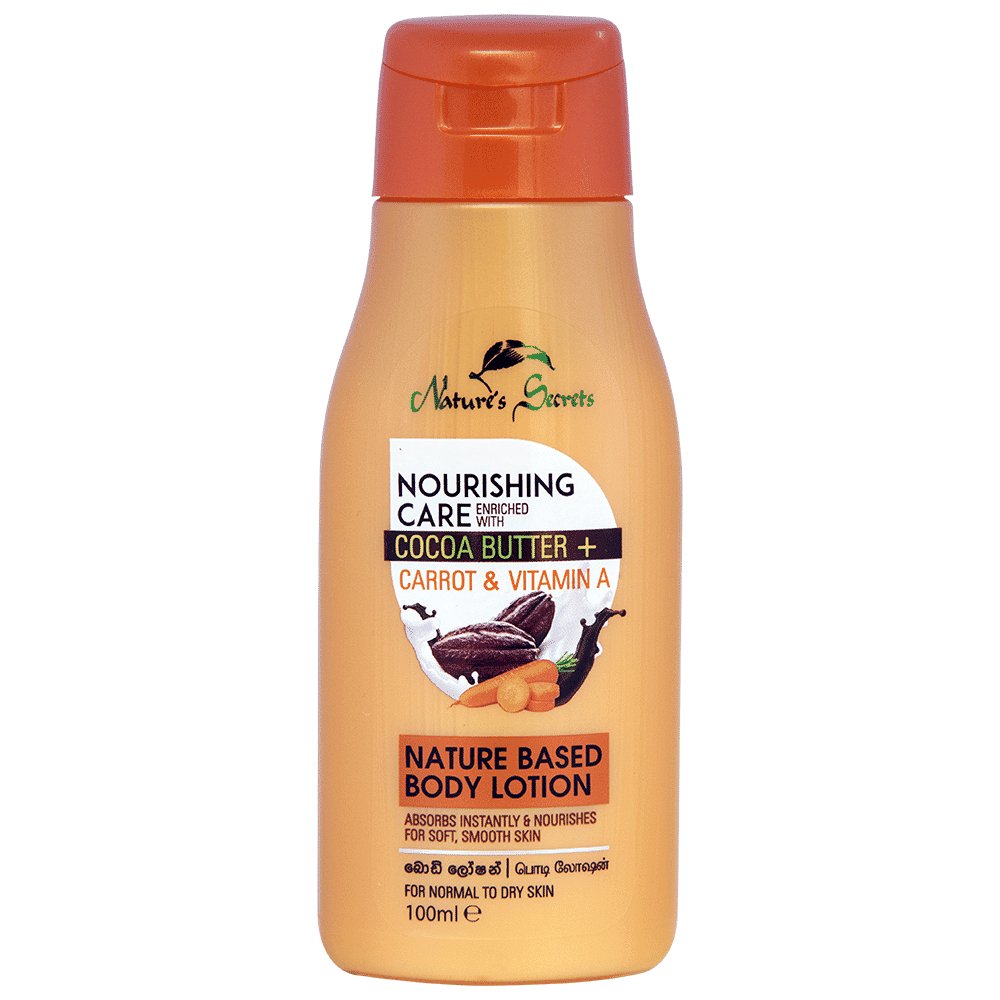 Nature's Secrets Cocoa Butter + Carrot & Vitamin A Nature Based Body Lotion - 100ml - ShopXonline