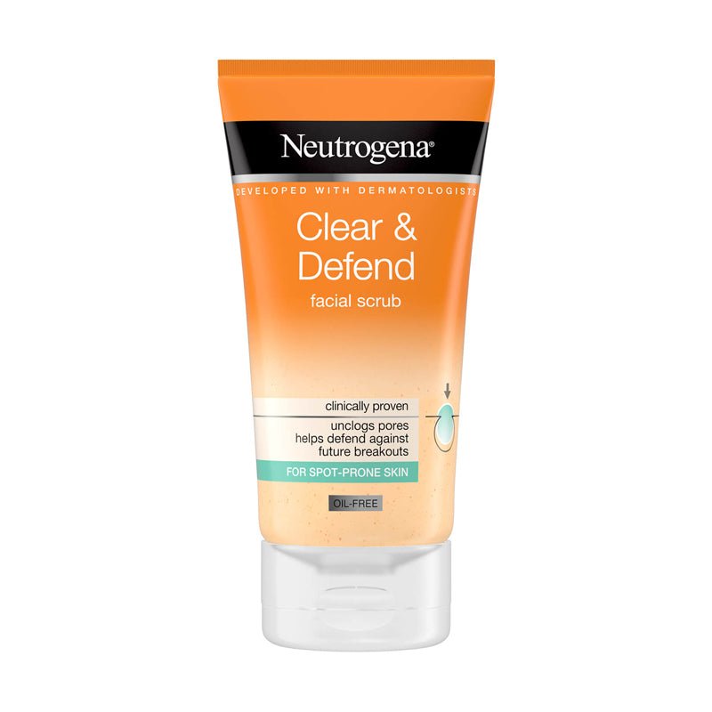 Neutrogena Clear & Defend Facial Scrub 150ml - ShopXonline