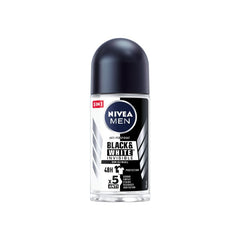 Nivea Black & White Men Invisible 48h Deodorant Roll On - 50 ml - ShopXonline