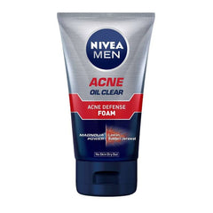 Nivea Men Acne Oil Clear Acne Defense Foam 100ml - ShopXonline