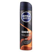 Nivea Men Deep Black Carbon Espresso Antiperspirant Spray - 150ml - ShopXonline