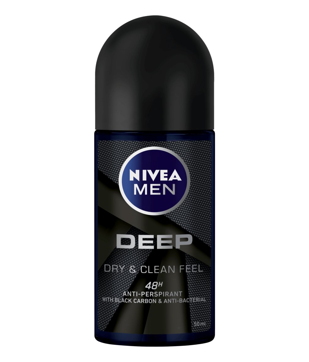Nivea Men Deep Roll on Deodorant - 50ml - ShopXonline