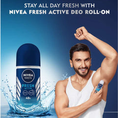 Nivea Men Fresh Active Anti - Perspirant Roll On 50ml - ShopXonline