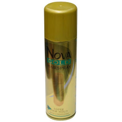 Nova Gold Hair Spray Super Firm Hold with Conditioner for Men & Women 200ml - ShopXonline