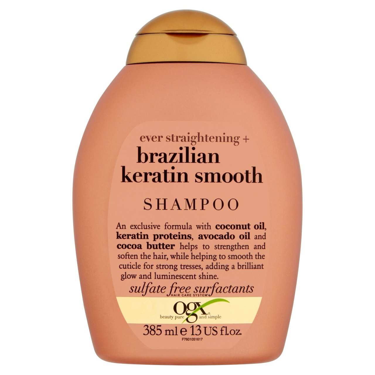 OGX Brazilian Keratin Smooth Shampoo 385ml - ShopXonline