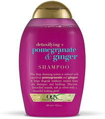 OGX detoxifying+ Pomegranate & Ginger Shampoo 385ml - ShopXonline