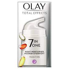 Olay Total Effects 7 in One Nourish Overnight Night Moisturiser - 50g - ShopXonline