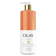 Olay Vitamin E Tone Evening & Hydrating Body Lotion 502ml - ShopXonline