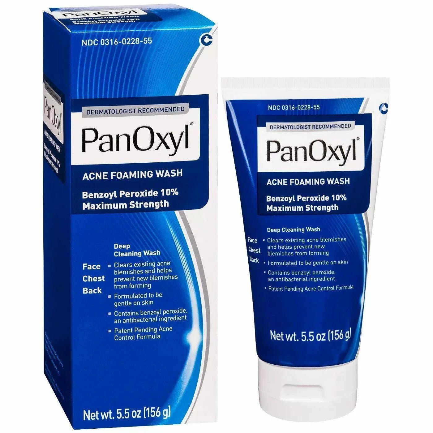 PanOxyl 10% Benzoyl Peroxide Maximum Strength Acne Foaming Wash 156g - ShopXonline