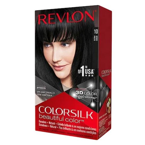 Revlon Color Silk Hair Color with Keratin - 300g (Black 1N) - ShopXonline