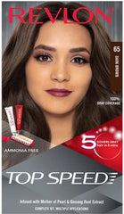 Revlon Top Speed 65 - Dark Brown Hair Colour Kit - ShopXonline