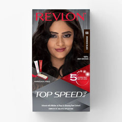 REVLON Top Speed Hair Color Brownish Black - 68 - ShopXonline