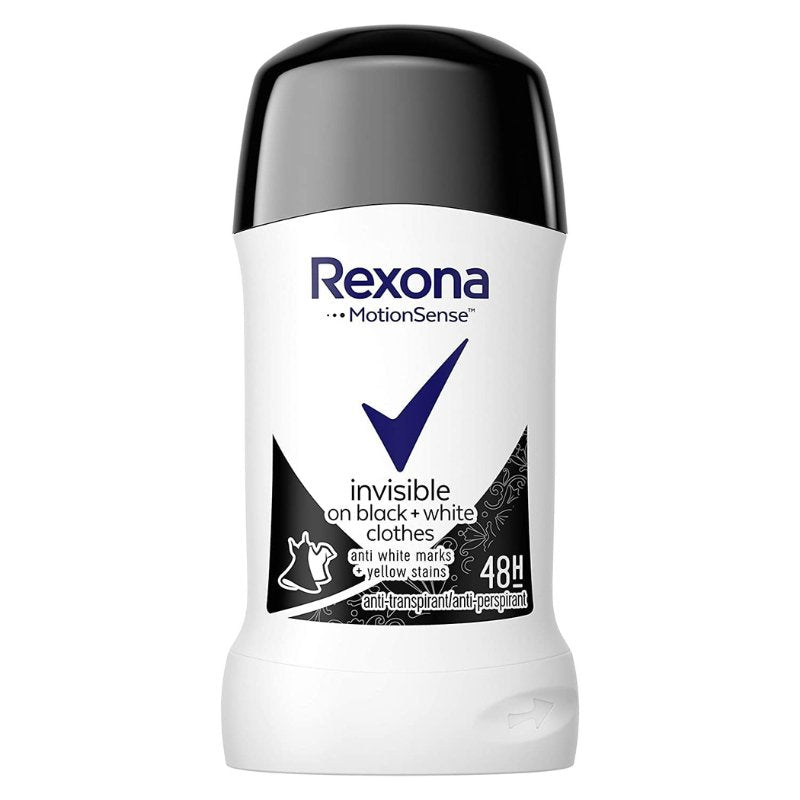 Rexona Invisible On Black And White Clothes Deodorant Stick - 40g - ShopXonline