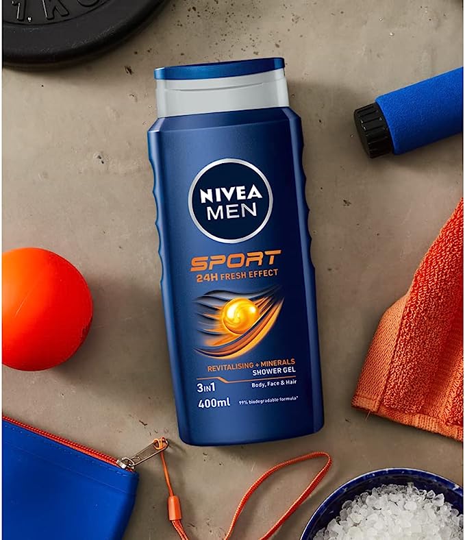 Nivea Men Sport 24h Fresh Effect Shower Gel 400ml online in Sri Lanka | ShopXonline