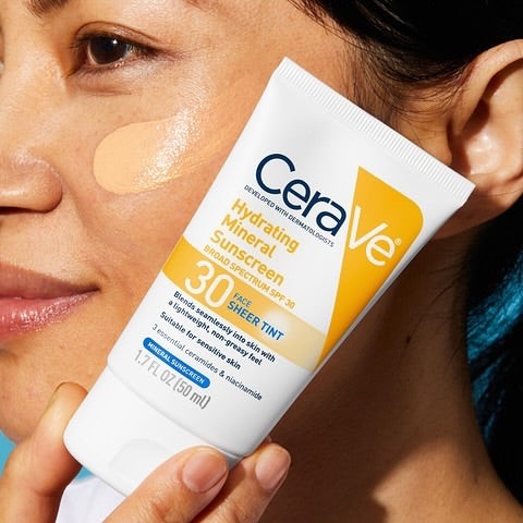 CeraVe Hydrating Mineral Sunscreen SPF 30 50ml Sri Lanka | ShopXonline