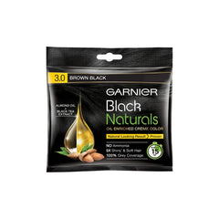 Garnier best Black Naturals 3.0 Brown Black Oil-Enriched Cream Colour 20Ml + 20G