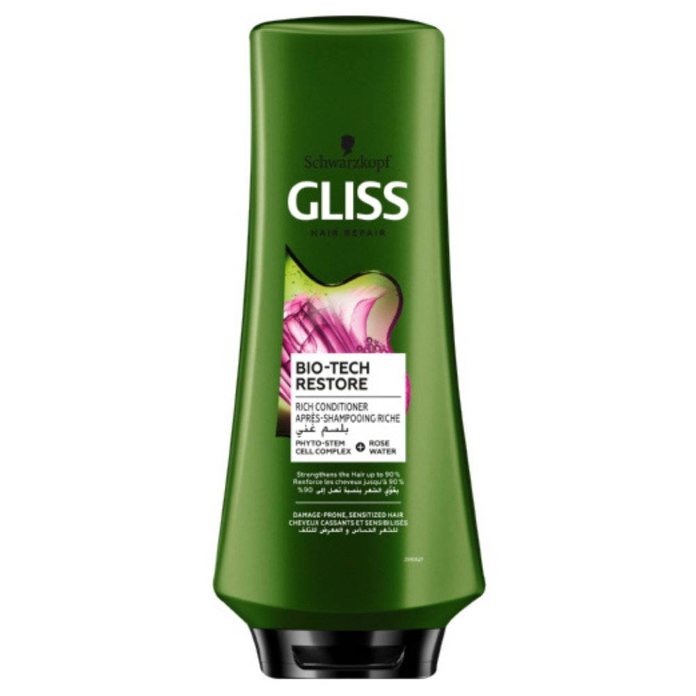 Schwarzkopf Gliss Bio Tech Restore Conditioner - 400ml - ShopXonline