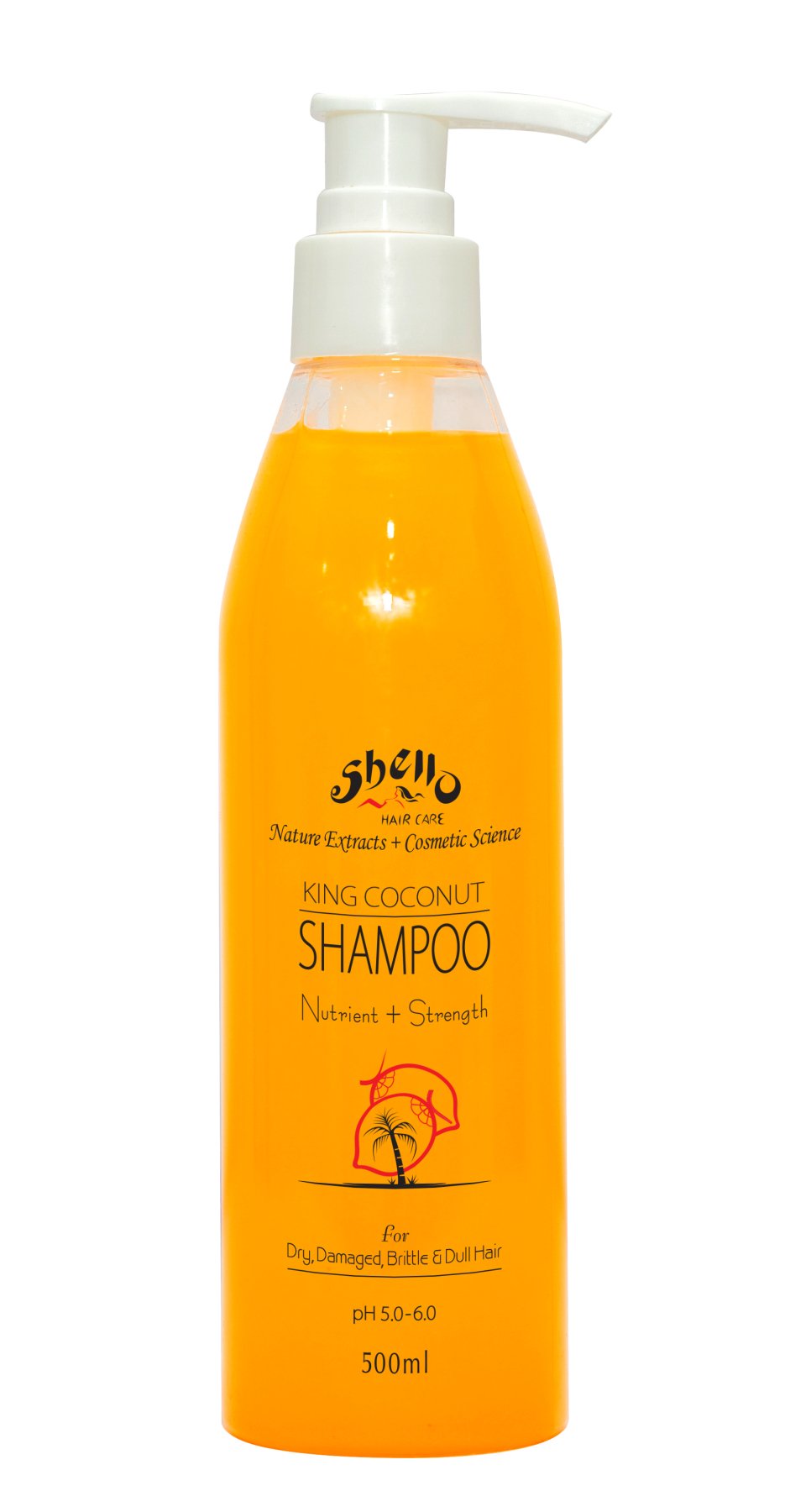 Shello King Coconut Shampoo - 500ml - ShopXonline