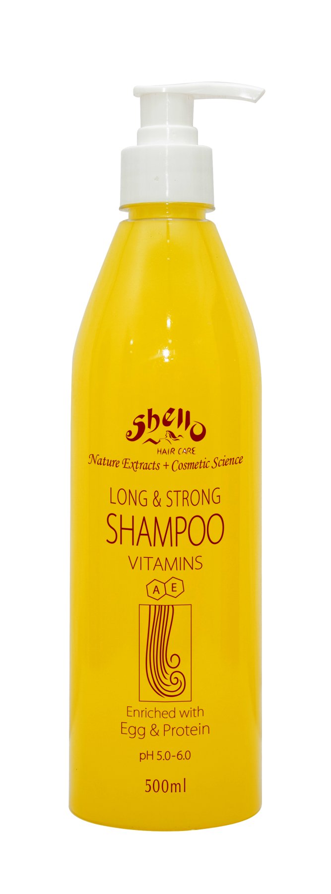 Shello Long & Strong Shampoo 500ml - ShopXonline