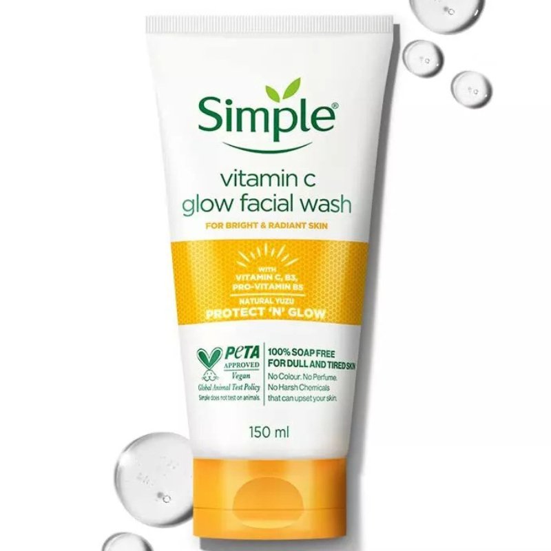 Simple Vitamin C Glow Facial Wash 150ml - ShopXonline