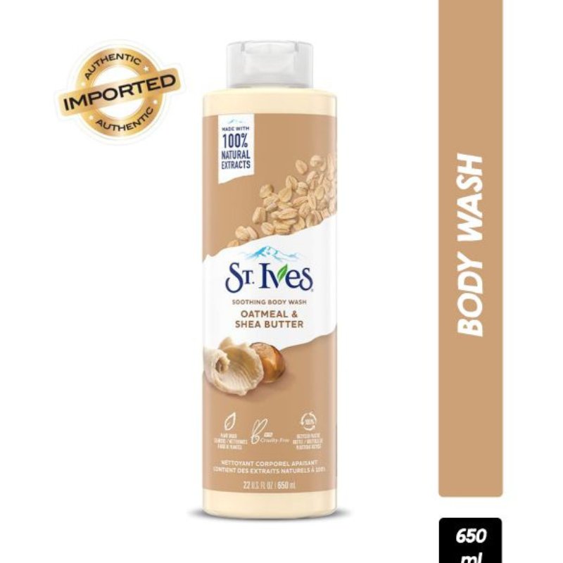 St Ives Oatmeal And Shea Butter Body Wash - 473ml - ShopXonline