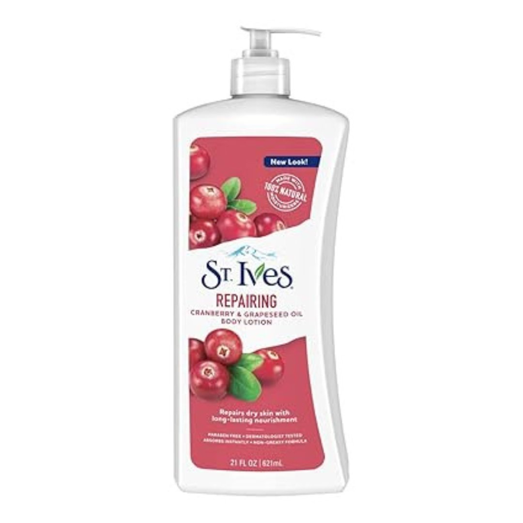 St Ives Repairing Cranberry & Grapeseed Oil Body Lotion 600ml - ShopXonline