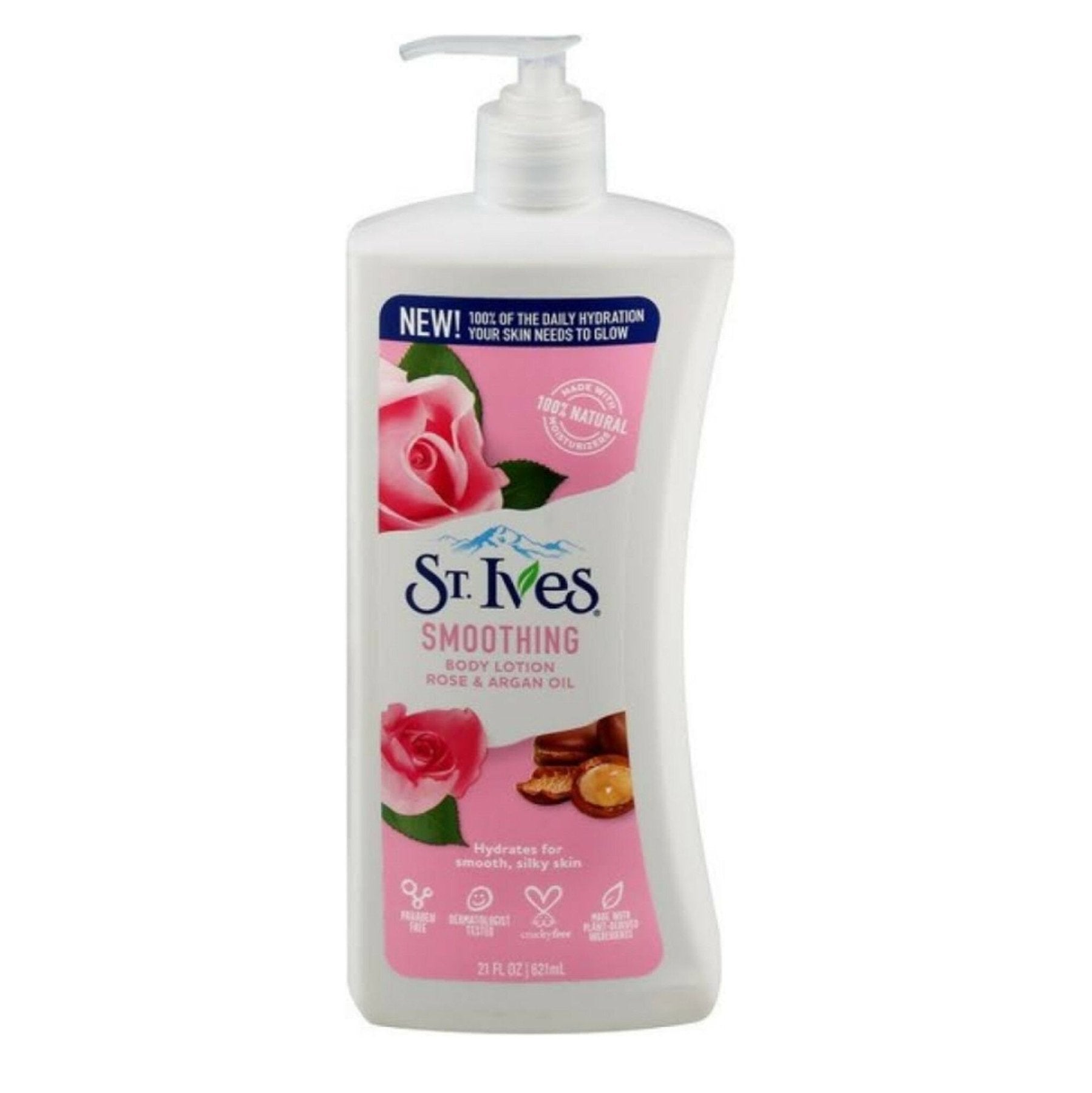 St. Ives Smoothing Rose+Argan Body Lotion - 621ml - ShopXonline