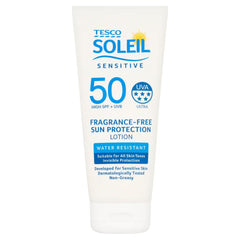 Tesco Soleil Sensitive SPF 50 Fragrance Free Sun Protection Lotion 200ml - ShopXonline
