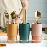 Utensil Holder With Drainer - ShopXonline
