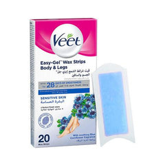 Veet Easy - Gel Wax Strips Body & Legs for Sensitive Skin - ShopXonline