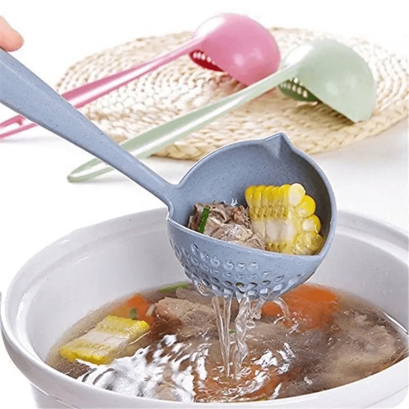 2 In 1 Soup Spoon With Filter Skimmer - ShopXonline