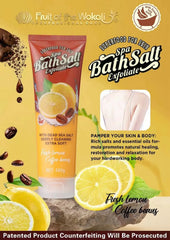 Superfood for Skin Spa Bath Salt Exfoliating Fresh Lemon Coffee Beans 380g